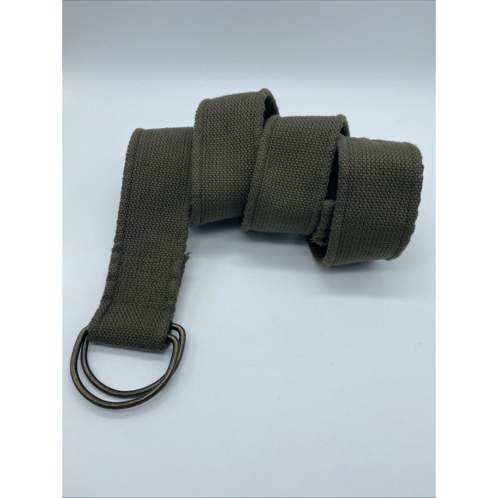 Unbranded Green D-Ring Belt Men's Size 34 End to End 41"